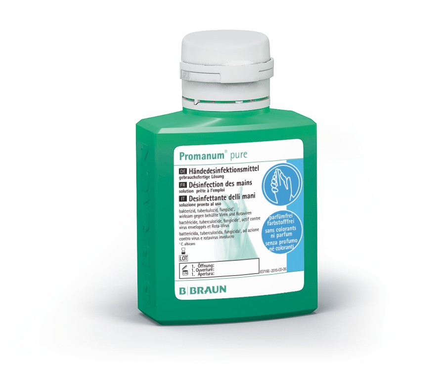 Dezinfectant maini PROMANUM PURE 100 ML flacon 100 ml farmacie nonstop online pret mic aptta