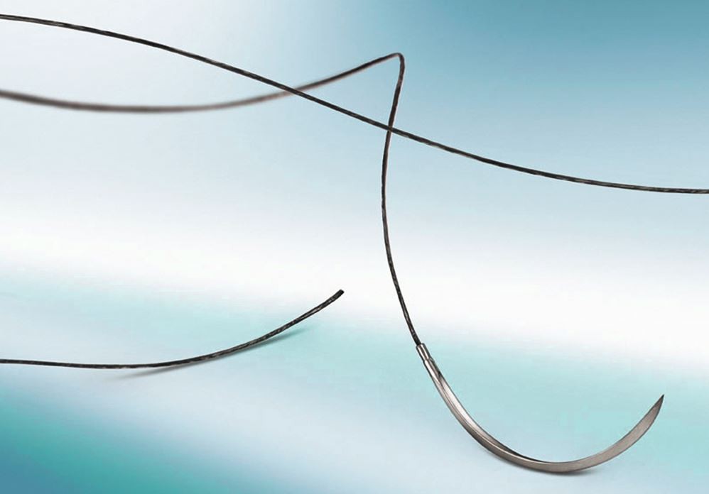 Supramid Black – fir sutura neresorbabil, 5/0, 45cm, DS12