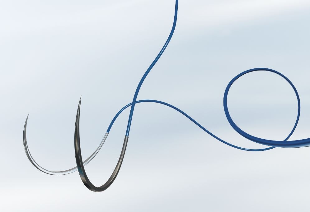 Optilene – fir sutura neresorbabil, 4/0, 45cm, DS12