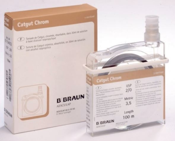 Catgut Chromic – fir sutura resorbabil, maro, 4 USP, 25 m farmacie nonstop online pret mic aptta