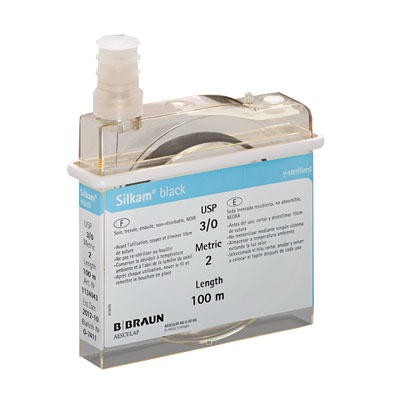 Silkam – fir sutura neresorbabil, negru, 1 USP, 75 m farmacie nonstop online pret mic aptta