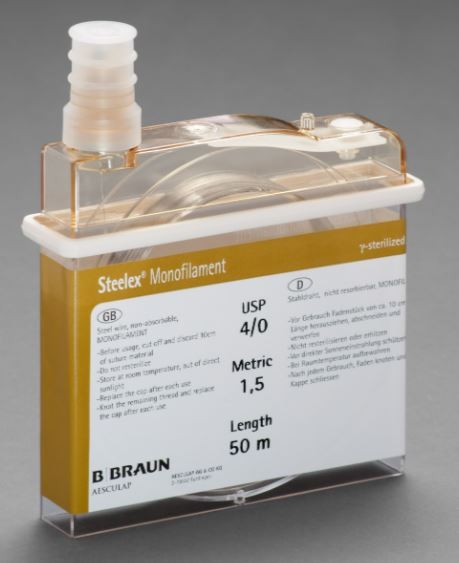 Steelex fir sutura metalic, otel inoxidabil, 3/0 USP, 50 m farmacie nonstop online pret mic aptta