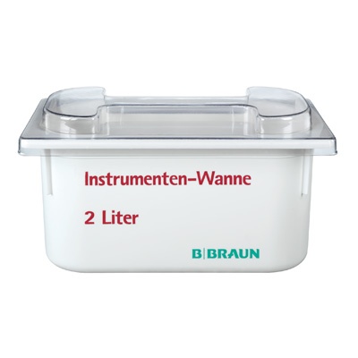 Tăviță pentru dezinfectat instrumente 2 litri (325 × 176 × 150 mm)