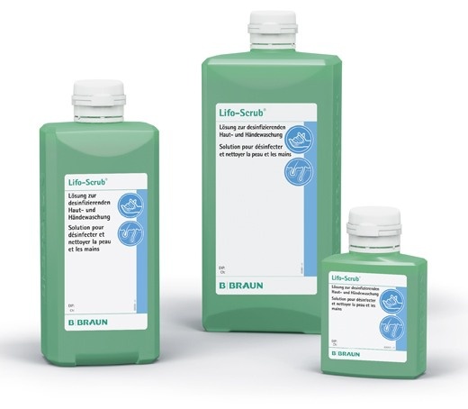 SÄƒpun dezinfectant clorhexidina LIFOSCRUB 500 ml + pompita dozaj flacon 500 ml