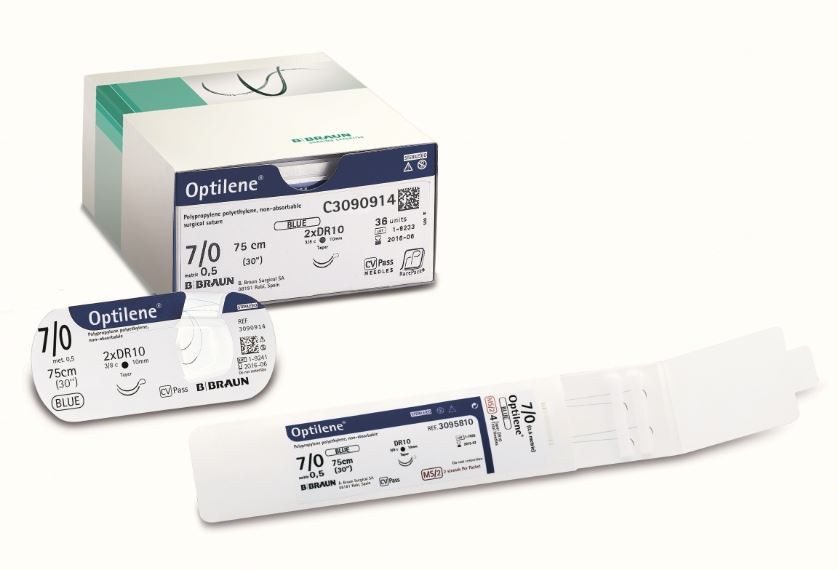 Fire de sutura Optilene DS16 75 cm 5/0 (1) 16 mm Triunghiular 3/8 farmacie nonstop online pret mic aptta