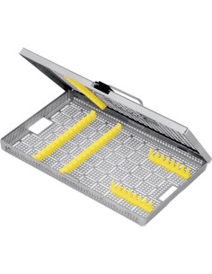 Cos si capac cu maner pentru container dentar, 273 x 176 x 30 mm