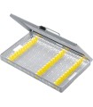 Cos si capac cu maner pentru container sterilizare cu 3 randuri pini, 274 x 172 x 30 mm
