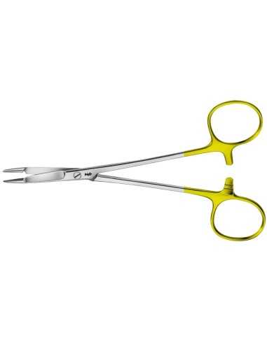 Portac Hegar-Olsen modif. lange, insertii tungsten, drept, seratii 0.4 mm, cremaliera, lungime 145 mm