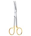 Foarfeca disectie Mayo, curba, insertii Tungsten, varf bont/bont, 170 mm