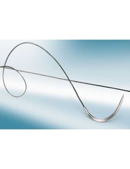 Silkam Black -fir de sutura neresorbabil, negru, multifilament acoperit, matase