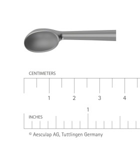 Chiureta os Aesculap Volkmann, dreapta, lungime 170 mm, nr.3
