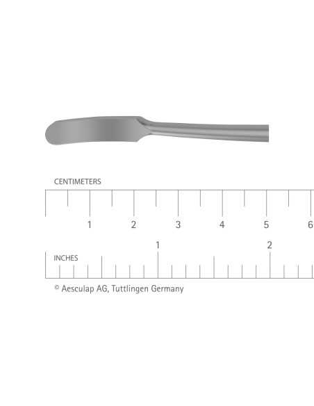 Razusa, profil rotund, curba, maner metalic canelat cu margini rotunjite pentru ergonomie sporita, latime 6 mm, lungime 200 mm