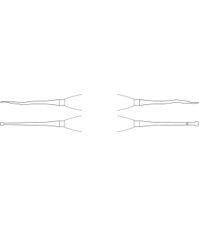 Instrument tunelizare Striker, maxilar superior, lungime 195 mm