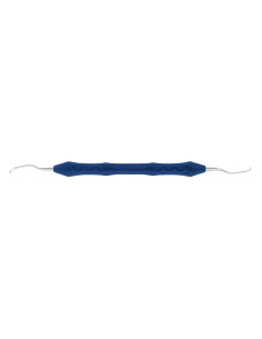 Chiureta Goldmann-Fox, pentru premolar anterior, marime GF 2, dubla terminatie, bleumarin, lungime 175 mm