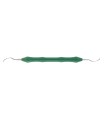 Chiureta dentara Langer, din titan, gama Ergoperio, maner polimer, culoare verde, lungime 175 mm