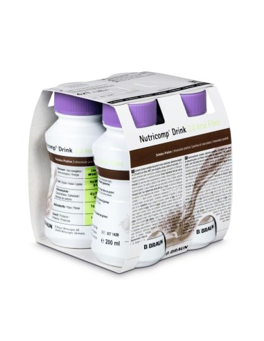 Nutricomp Drink 2Kcal 4 x 200 ml ciocolata