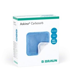 Askina® Carbosorb 10 x 10 cm | Pansament cu cărbune activ pentru plăgi cu miros neplăcut